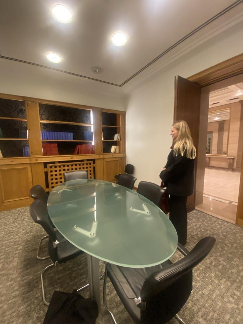 Meeting room during a stakeholder visit