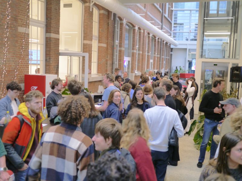 Crowd of visitors at the magazine launch