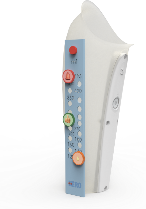 Render of the Minze Diary Pod with the HERO add-on showing visual levels